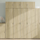 skab 80x42,5x225 cm konstrueret træ sonoma-eg