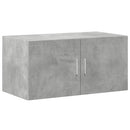 skab 80x42,5x225 cm konstrueret træ betongrå