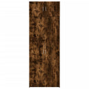 skab 80x42,5x225 cm konstrueret træ røget egetræsfarve