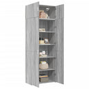 skab 80x42,5x225 cm konstrueret træ grå sonoma-eg