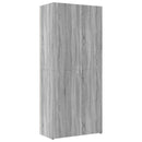 skab 80x42,5x225 cm konstrueret træ grå sonoma-eg