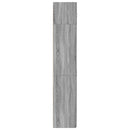 skab 80x42,5x225 cm konstrueret træ grå sonoma-eg
