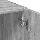 skab 80x42,5x225 cm konstrueret træ grå sonoma-eg