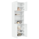 skab 80x42,5x249 cm konstrueret træ hvid