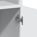 skab 80x42,5x249 cm konstrueret træ hvid