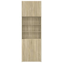 skab 80x42,5x249 cm konstrueret træ sonoma-eg