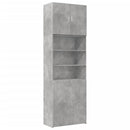 skab 80x42,5x249 cm konstrueret træ betongrå