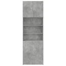 skab 80x42,5x249 cm konstrueret træ betongrå