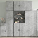 skab 80x42,5x249 cm konstrueret træ betongrå
