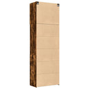 skab 80x42,5x249 cm konstrueret træ røget egetræsfarve