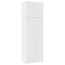 skab 80x42,5x249 cm konstrueret træ hvid