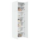 skab 80x42,5x249 cm konstrueret træ hvid