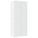 skab 80x42,5x249 cm konstrueret træ hvid