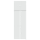 skab 80x42,5x249 cm konstrueret træ hvid