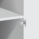 skab 80x42,5x249 cm konstrueret træ hvid