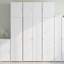 skab 80x42,5x249 cm konstrueret træ hvid