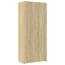 skab 80x42,5x249 cm konstrueret træ sonoma-eg