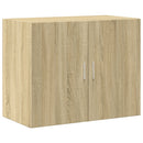 skab 80x42,5x249 cm konstrueret træ sonoma-eg