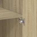skab 80x42,5x249 cm konstrueret træ sonoma-eg
