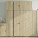skab 80x42,5x249 cm konstrueret træ sonoma-eg