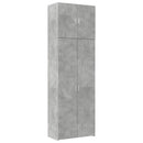skab 80x42,5x249 cm konstrueret træ betongrå