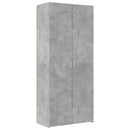 skab 80x42,5x249 cm konstrueret træ betongrå