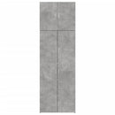 skab 80x42,5x249 cm konstrueret træ betongrå