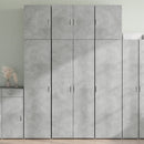 skab 80x42,5x249 cm konstrueret træ betongrå