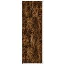 skab 80x42,5x249 cm konstrueret træ røget egetræsfarve