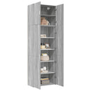 skab 80x42,5x249 cm konstrueret træ grå sonoma-eg