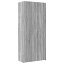 skab 80x42,5x249 cm konstrueret træ grå sonoma-eg