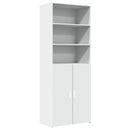 skab 70x42,5x185 cm konstrueret træ hvid