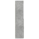 skab 70x42,5x185 cm konstrueret træ betongrå