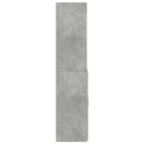 skab 80x42,5x185 cm konstrueret træ betongrå