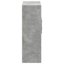 reol 80x42,5x124 cm konstrueret træ betongrå