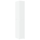 reol 30x42,5x185 cm konstrueret træ hvid