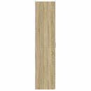 reol 30x42,5x185 cm konstrueret træ sonoma-eg