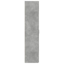 reol 30x42,5x185 cm konstrueret træ betongrå