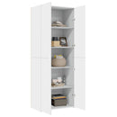 skab 70x42,5x185 cm konstrueret træ hvid