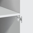 skab 70x42,5x185 cm konstrueret træ hvid