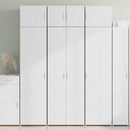 skab 70x42,5x185 cm konstrueret træ hvid