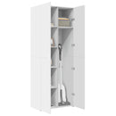 skab 70x42,5x185 cm konstrueret træ hvid