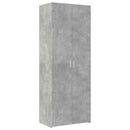 skab 70x42,5x185 cm konstrueret træ betongrå