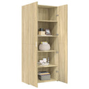 skab 80x42,5x185 cm konstrueret træ sonoma-eg