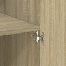 skab 80x42,5x185 cm konstrueret træ sonoma-eg