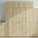 skab 80x42,5x185 cm konstrueret træ sonoma-eg