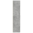 skab 80x42,5x185 cm konstrueret træ betongrå