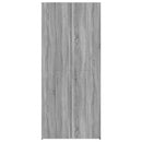 skab 80x42,5x185 cm konstrueret træ grå sonoma-eg