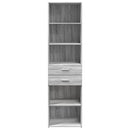 skab 50x42,5x185 cm konstrueret træ sonoma-eg