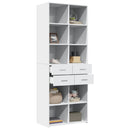 skab 70x42,5x185 cm konstrueret træ hvid